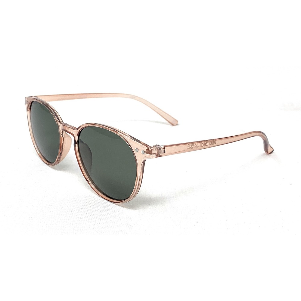 SOLARIZED Unisex POLARIZED Sunglasses Classic Round 2229908 Stone 50mm